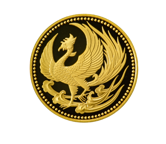 天皇陛下登基紀念100,000萬日元精鑄金幣單枚硬幣套裝